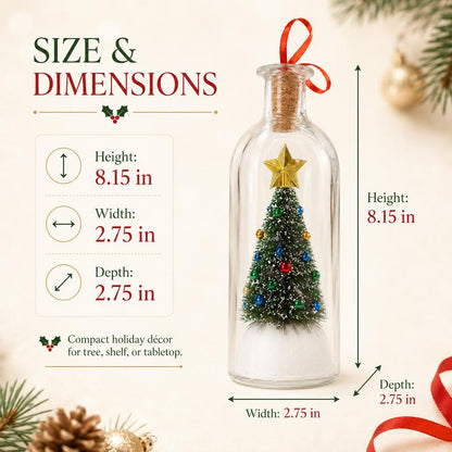 MerryMemo™ Recordable Christmas Message Bottle